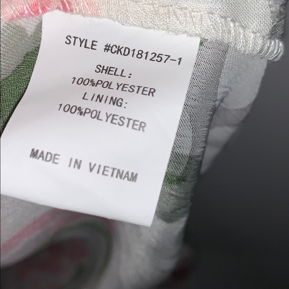 NWTs MELLODAY Floral Pink Wrap Ruffle Dot Dress - Picture 11 of 13